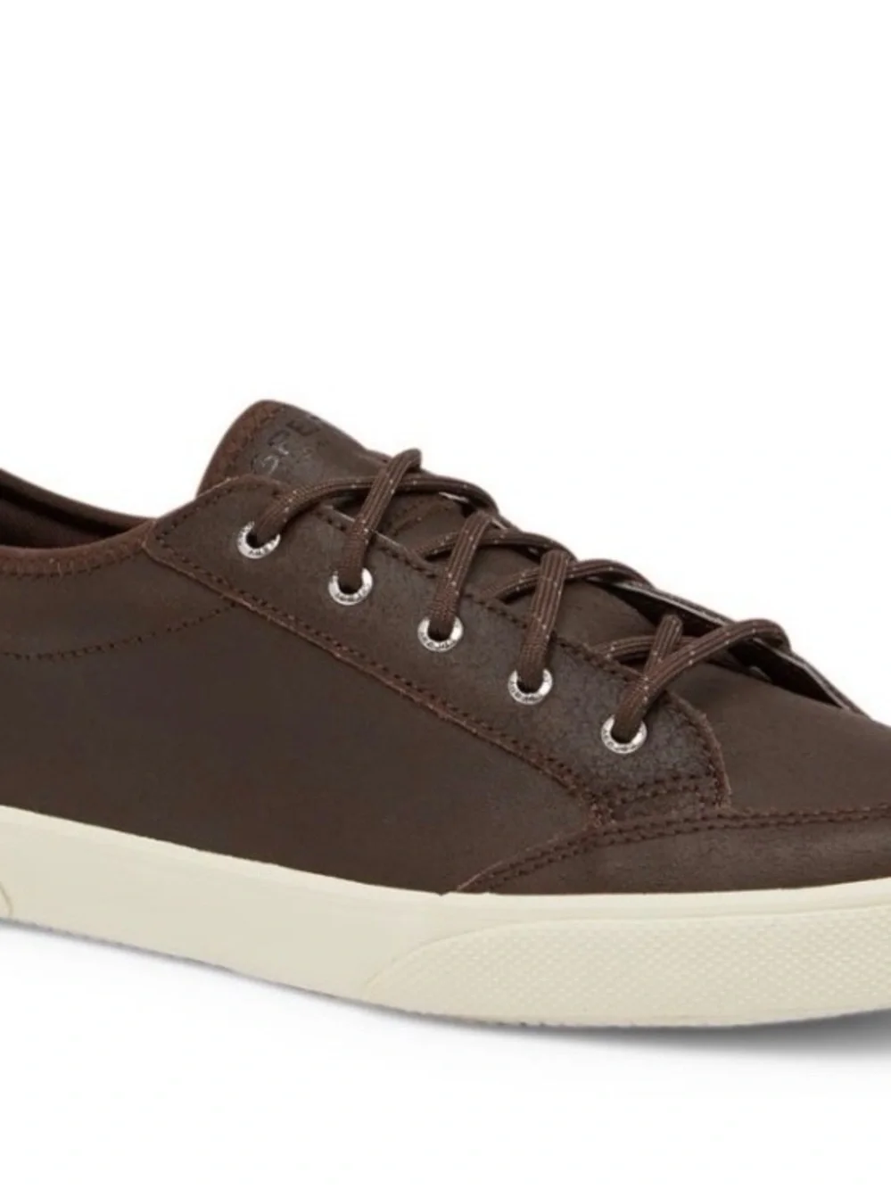 SPERRY boat deck shoes brown boys 13 lace up dress up GUC